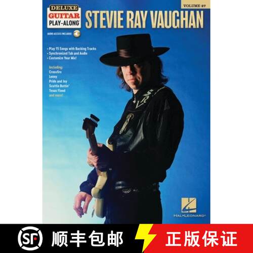 【3-4周达】Stevie Ray Vaughan -Del. Guitar Play-Along Vol. 27: Book with Interactive Online Audio Int... [9781705160466]