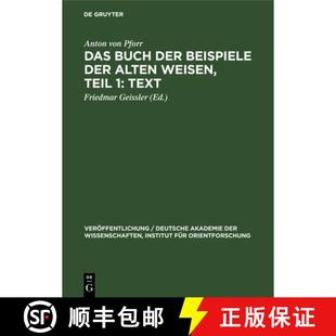 Text der Weisen Teil alten Buch Beispiele 9783112544754 预订 Das