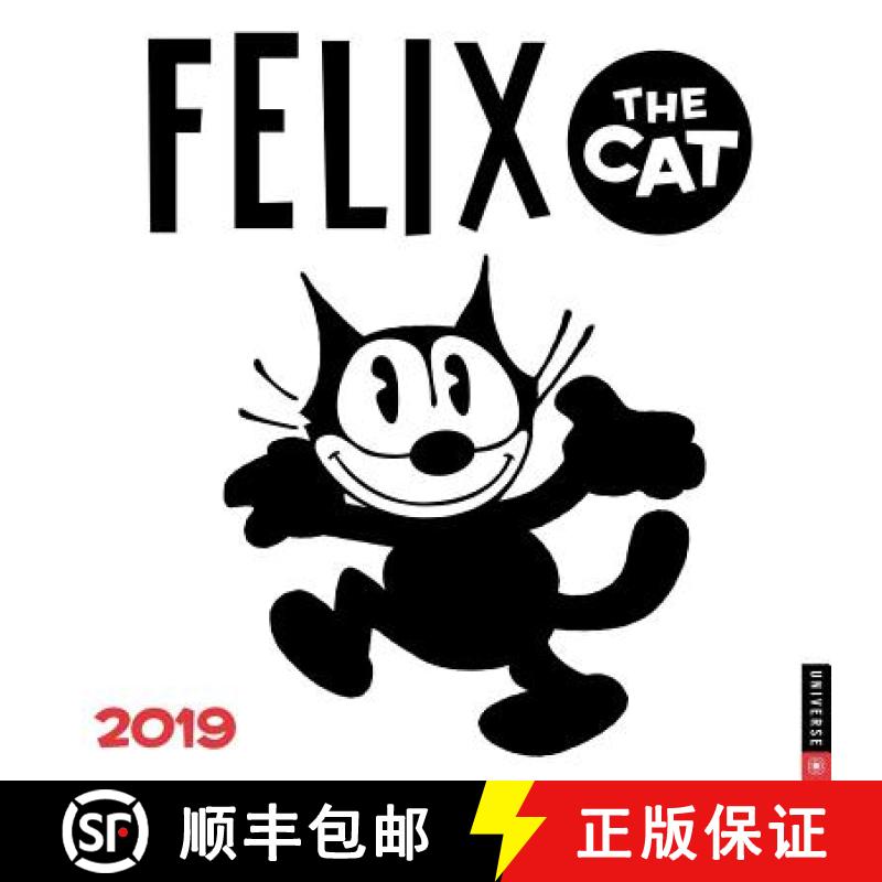 【3-4周达】Felix the Cat 2019 Square Wall Calendar [9780789334947]