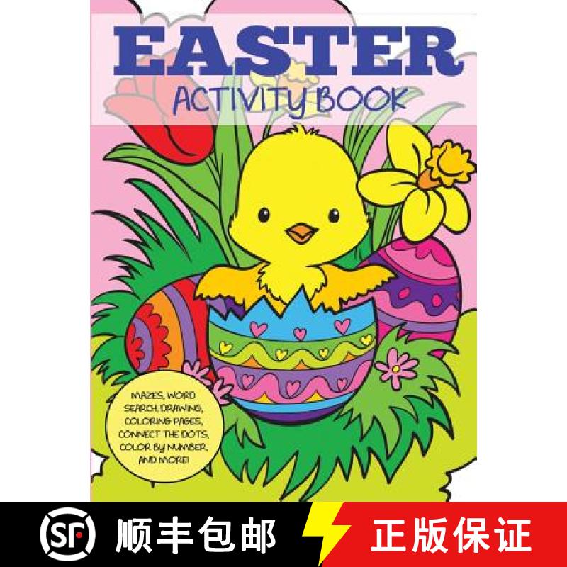 【3-4周达】Easter Activity Book: Mazes, Word Search, Drawing, Coloring Pages, Connect the Dots, Color... [9781949651478]