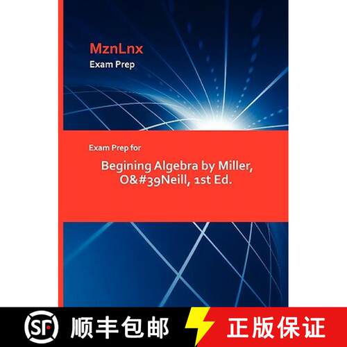 【3-4周达】Exam Prep for Begining Algebra by Miller, O'Neill, 1st Ed. [9781428870772]