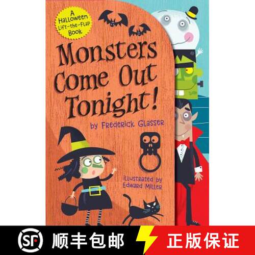 预订 精装 Monsters Come Out Tonight!: A Halloween Lift-The-Flap Book [9781419737220]