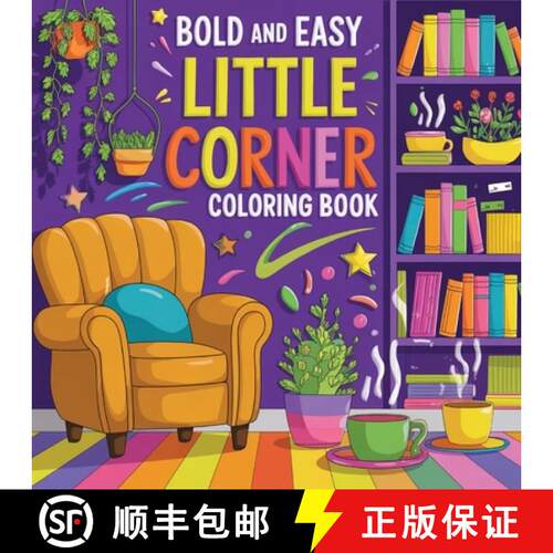 【3-4周达】Little Corner Coloring Book Bold & Easy Large Print: Simple Coloring Book for Adult Relaxa... [9789949489879]