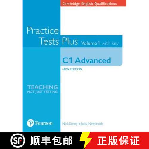 【3-4周达】Cambridge English Qualifications: C1 Advanced Practice Tests Plus Volume 1 with key [9781292208725]