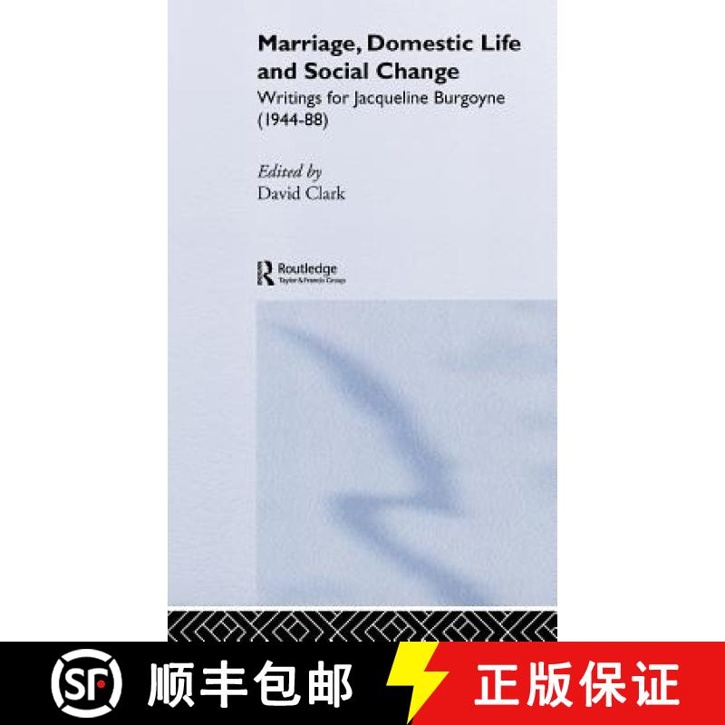 【3-4周达】Marriage, Domestic Life and Social Change : Writings for Jacqueline Burgoyne, 1944-88 [9780415032469]