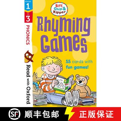 【3-4周达】Read with Oxford: Stages 1-3: Biff, Chip and Kipper: Rhyming Games Flashcards [9780192764393]