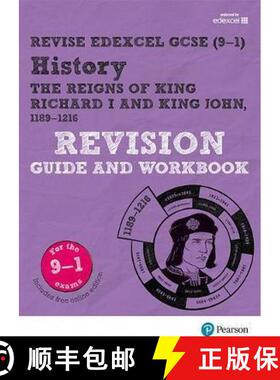 【3-4周达】Pearson REVISE Edexcel GCSE (9-1) History King Richard I and King John Revision Guide and ... [9781292176406]