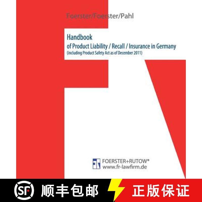 【3-4周达】Handbook of Product Liability / Recall / Insurance in Germany [9783842471238]