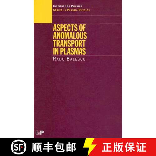 【3-4周达】精装 Aspects of Anomalous Transport in Plasmas [9780750310307]