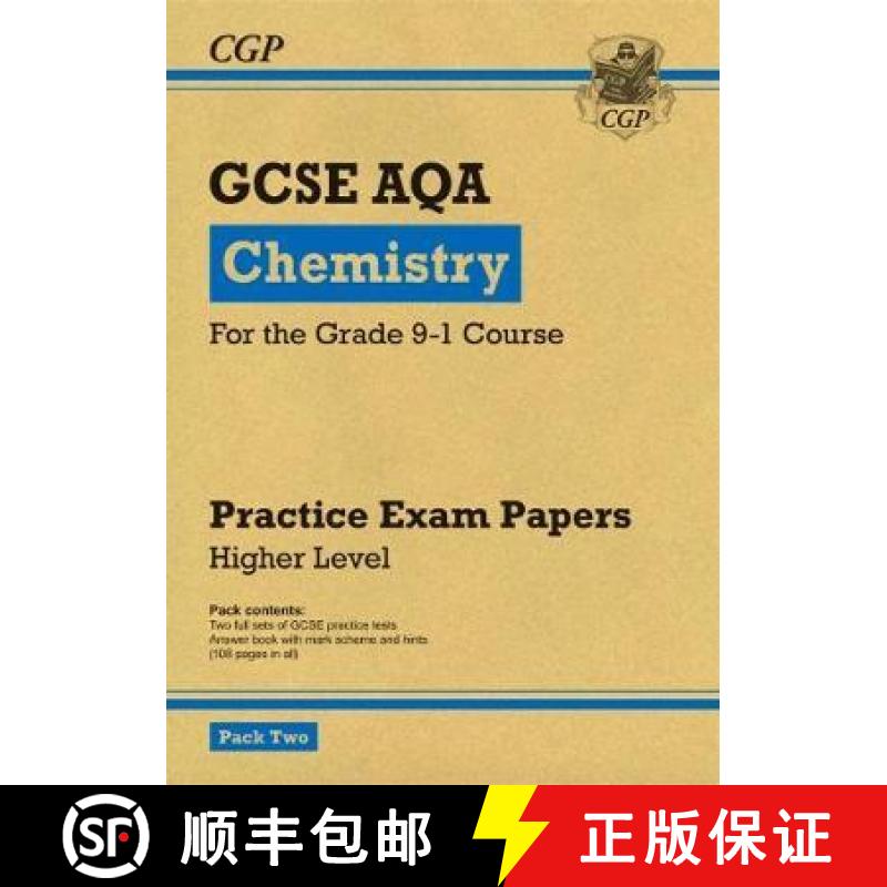 【2-3周达】Grade 9-1 GCSE Chemistry AQA Practice Papers: Higher Pack 2 [9781782948391]
