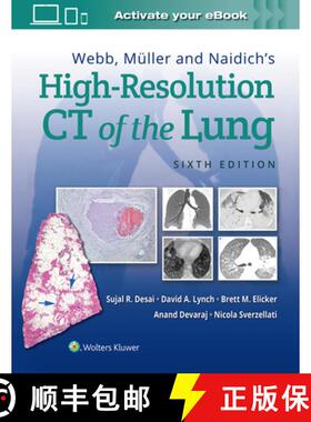 【3-4周达】Webb, Müller and Naidich's High-Resolution CT of the Lung [9781975144432]