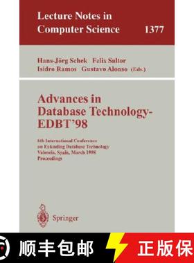 【3-4周达】Advances in Database Technology - EDBT '98 : 6th International Conference on Extending Dat... [9783540642640]