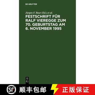 Ralf 9783110145618 Festschrift für zum Vieregge 1995 预订 70. November Geburtstag