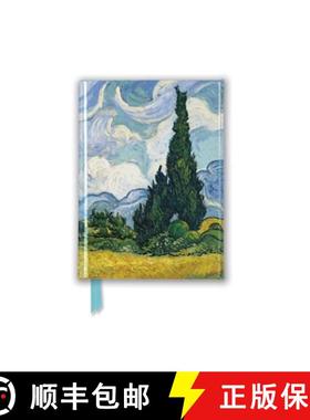 【3-4周达】Vincent Van Gogh: Wheat Field with Cypresses (Foiled Pocket Journal) [9781787555785]