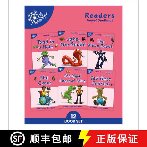 【3-4周达】Phonic Books Dandelion Readers Vowel Spellings Level 3 Jake, the Snake: Decodable Books fo... [9781783693313]
