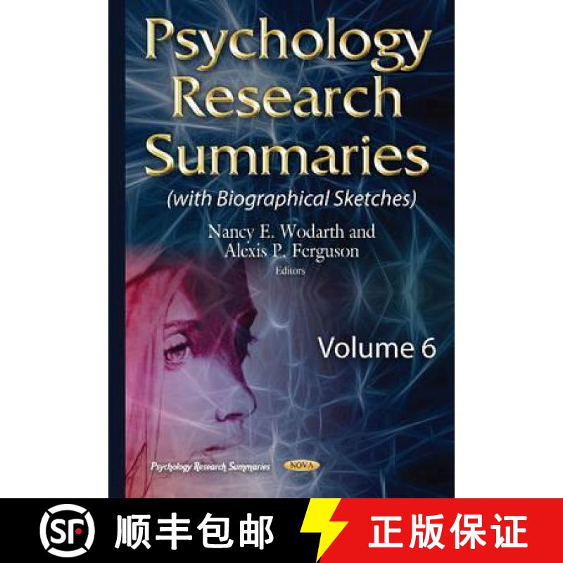 【3-4周达】Psychology Research Summaries: Volume 6 [9781634834742]