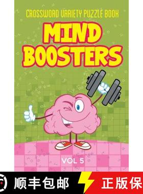【3-4周达】Crossword Variety Puzzle Book: Mind Boosters Vol 5 [9781682801314]