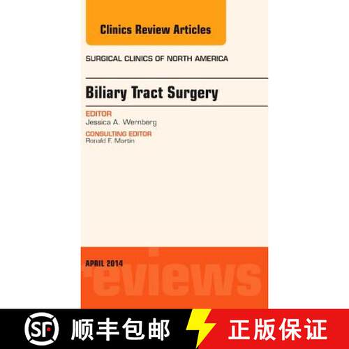 【3-4周达】精装 Biliary Tract Surgery, an Issue of Surgical Clinics: Volume 94-2 [9780323290166]