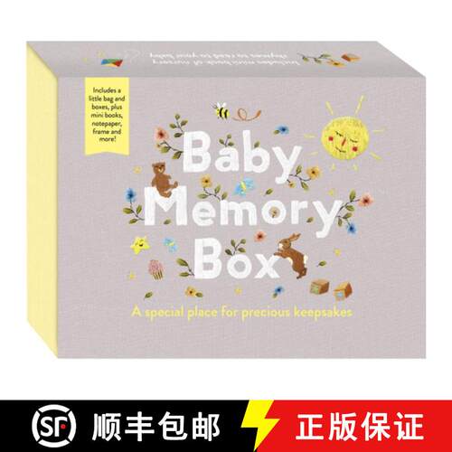 【3-4周达】Baby Memory Box : A special place for precious keepsakes. Includes a little bag and boxes,... [9781836002642]