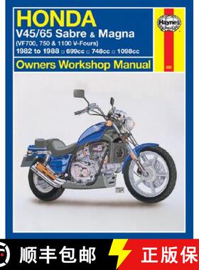 【3-4周达】Honda V45/65 Sabre and Magna Owners Workshop Manual: (Vf700, 750 & 1100 V-Fours) 1982 to 1988 [9781563921049]