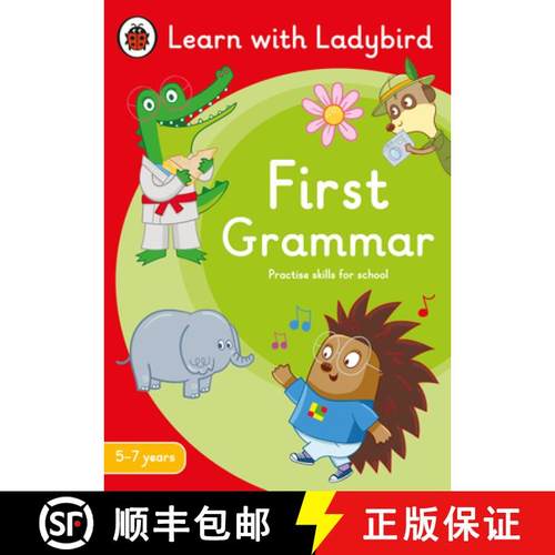 【3-4周达】First Grammar: A Learn with Ladybird Activity Book 5-7 years : Ideal for home learning (KS1) [9780241515419]