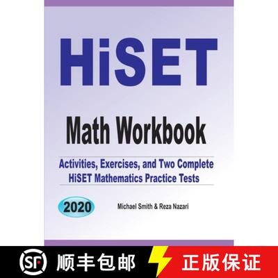 【3-4周达】HiSET Math Workbook : Activities, Exercises, and Two Complete HiSET Mathematics Practice T... [9781646126965]