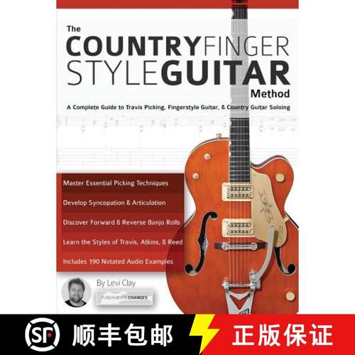 【3-4周达】Country Fingerstyle Guitar Method: Complete Guide to Travis Picking, Fingerstyle Guitar, &... [9781911267577]