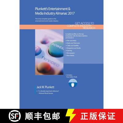 预订 Plunkett's Entertainment & Media Industry Almanac 2017: Entertainment & Media Industry Market Re... [9781628314274]