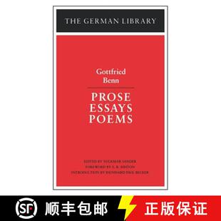 【3-4周达】Prose Essays Poems: Gottfried Benn [9780826403117]