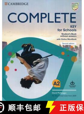 【2-3周达】剑桥KET考试 学生书不带答案带网上练习册 Complete Key for Schools Student's Book without Ans... [9781108539371]