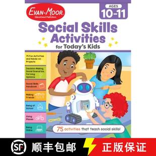 Activities 9781645143277 Ages Social Skills Today for Workbook 预订 Kids