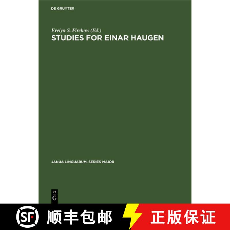 【3-4周达】Studies for Einar Haugen: Presented by Friends and Colleagues [9789027923387]