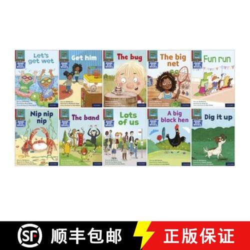 【3-4周达】Read Write Inc. Phonics: Red Ditty Book Bag Books (Mixed Pack of 10) [9780198437666]