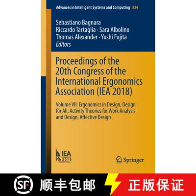 【3-4周达】Proceedings of the 20th Congress of the International Ergonomics Association (IEA 2018) : ... [9783319960708]