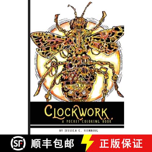 【3-4周达】Clockwork Pocket Coloring Book [9781648711893]