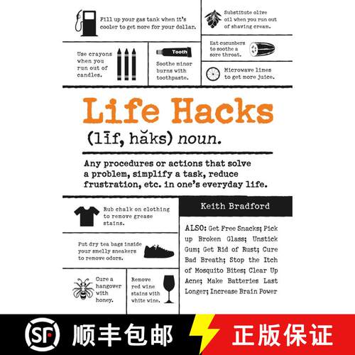 【3-4周达】Life Hacks : Any Procedure or Action That Solves a Problem, Simplifies a Task, Reduces Fru... [9781440582851]