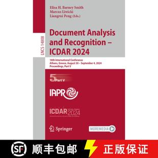 Analysis ICDAR Document Athens 9783031705489 Conference and 4周达 18th 2024 Recognition Gr... International