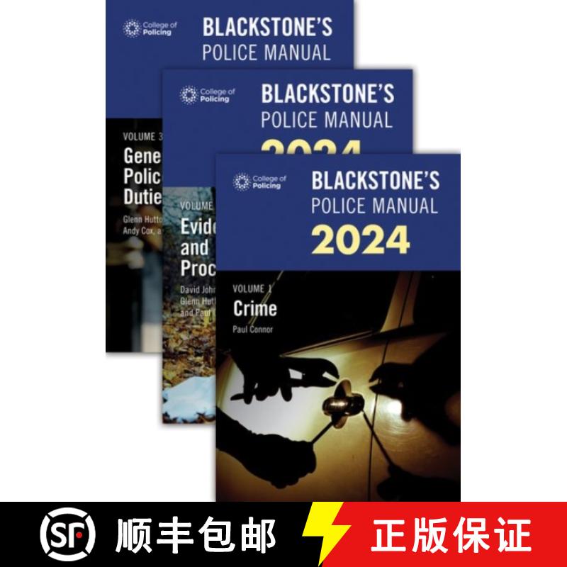 【2-3周达】Blackstone's Police Manuals Three Volume Set 2024 [9780198890669]