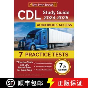 for and Tests Practice Exam Edition Prep 7th 9781637756928 2024 4周达 Book CDL 2025 Study Permit Guide