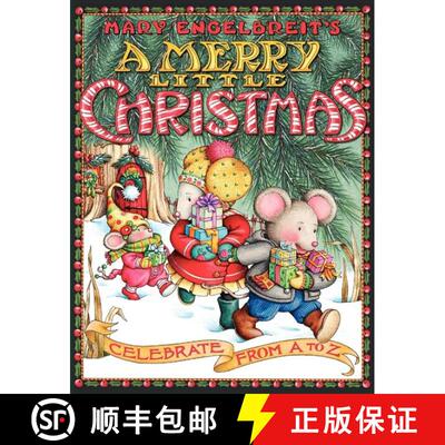 【3-4周达】Mary Engelbreit's A Merry Little Christmas: Celebrate from A to Z: A Christmas Holiday Boo... [9780060741600]