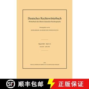 Älteren Wörterbuch Deutschen He... Deutsches XIII 4周达 9783740012687 Rechtswörterbuch Rechtssprache.Bd. Der