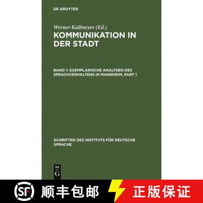 【3-4周达】精装 Exemplarische Analysen Des Sprachverhaltens in Mannheim [9783110143805]