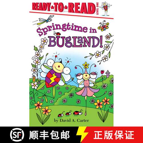 【3-4周达】精装 Springtime in Bugland!: Ready-to-Read Level 1 [9781442438927]