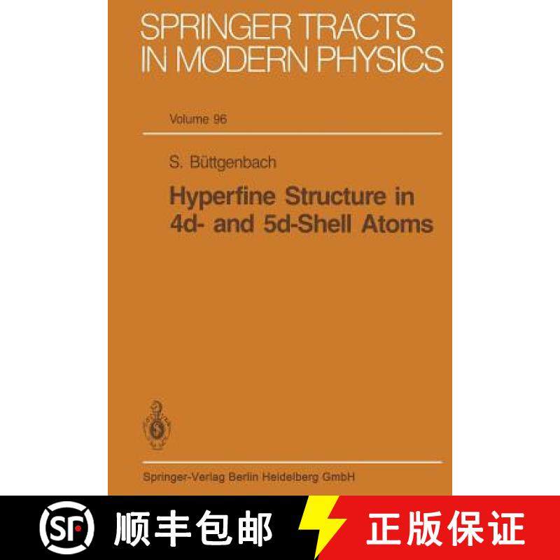 【3-4周达】Hyperfine Structure in 4d- And 5d-Shell Atoms [9783662157787]
