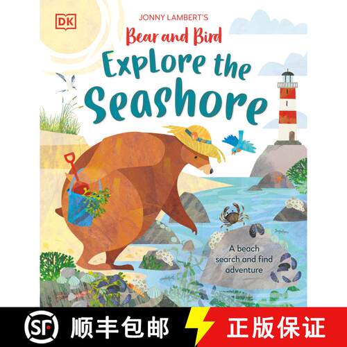 【3-4周达】精装 Jonny Lambertâ (Tm)S Bear and Bird Explore the Seashore: A Beach Search and Find Adv... [9780744091892]