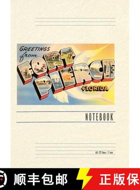 预订 Vintage Lined Notebook Greetings from Ft. Pierce, Florida [9798385408993]