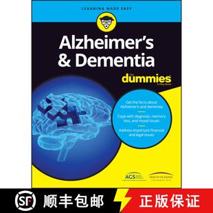 【3-4周达】Alzheimer'S & Dementia For Dummies [Wiley公共健康] [9781119187738]