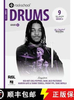 【3-4周达】Rockschool Drums Grade 6 (2024) [9781789365023]