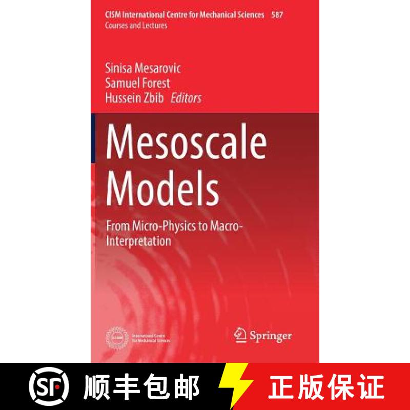 【3-4周达】Mesoscale Models : From Micro-Physics to Macro-Interpretation [9783319941851]