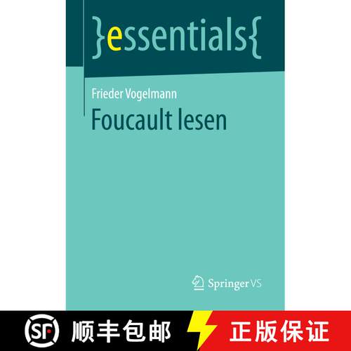 【3-4周达】Foucault lesen (1. Aufl. 2017) [9783658154738]